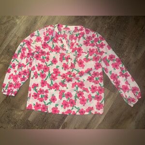 Lilly Pulitzer Alima Top Flowers and Trees